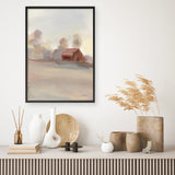 Monochromatic Farm View II Art Print