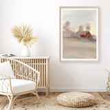 Monochromatic Farm View II Art Print