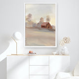 Monochromatic Farm View II Art Print