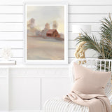 Monochromatic Farm View II Art Print