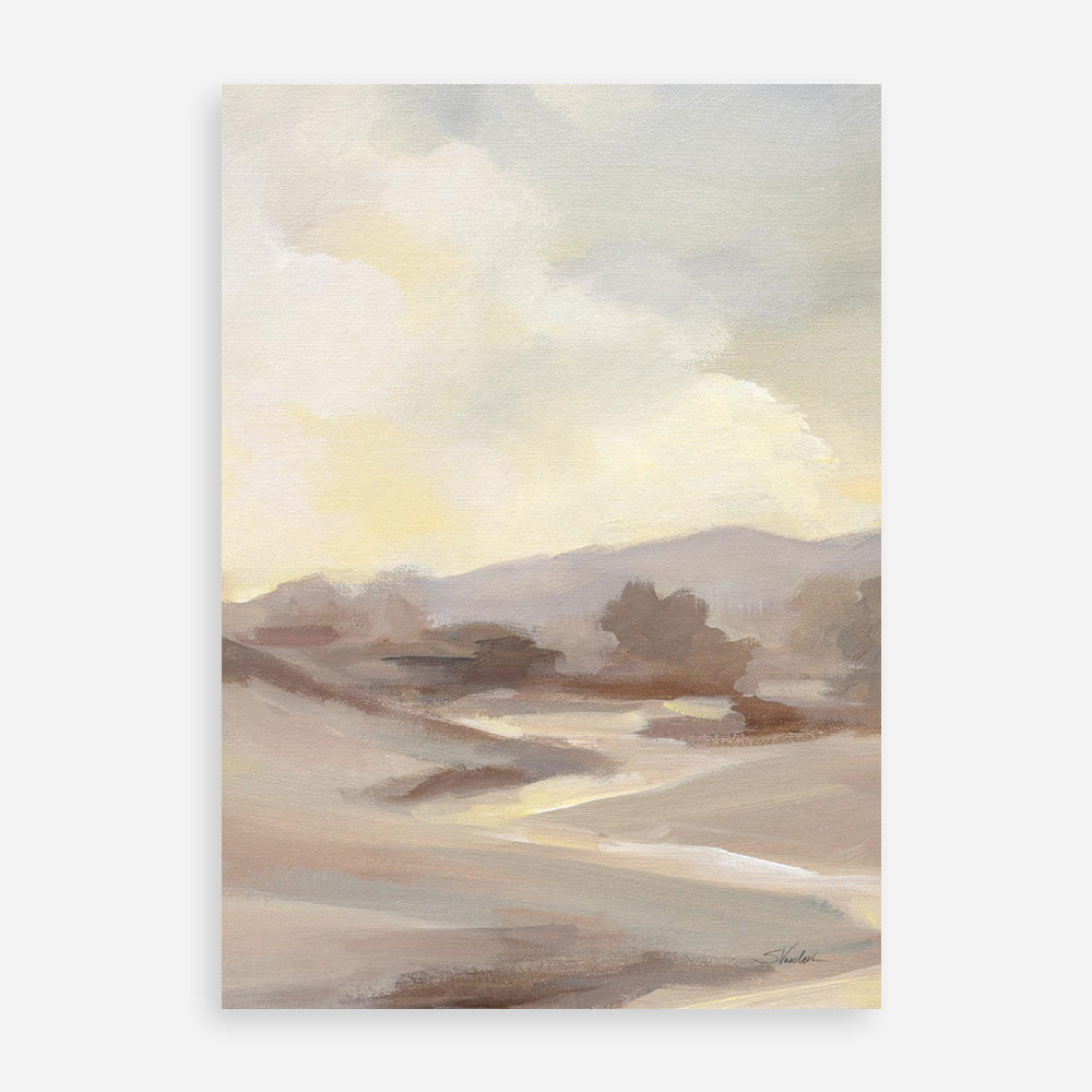 Monochromatic Farm View III Art Print