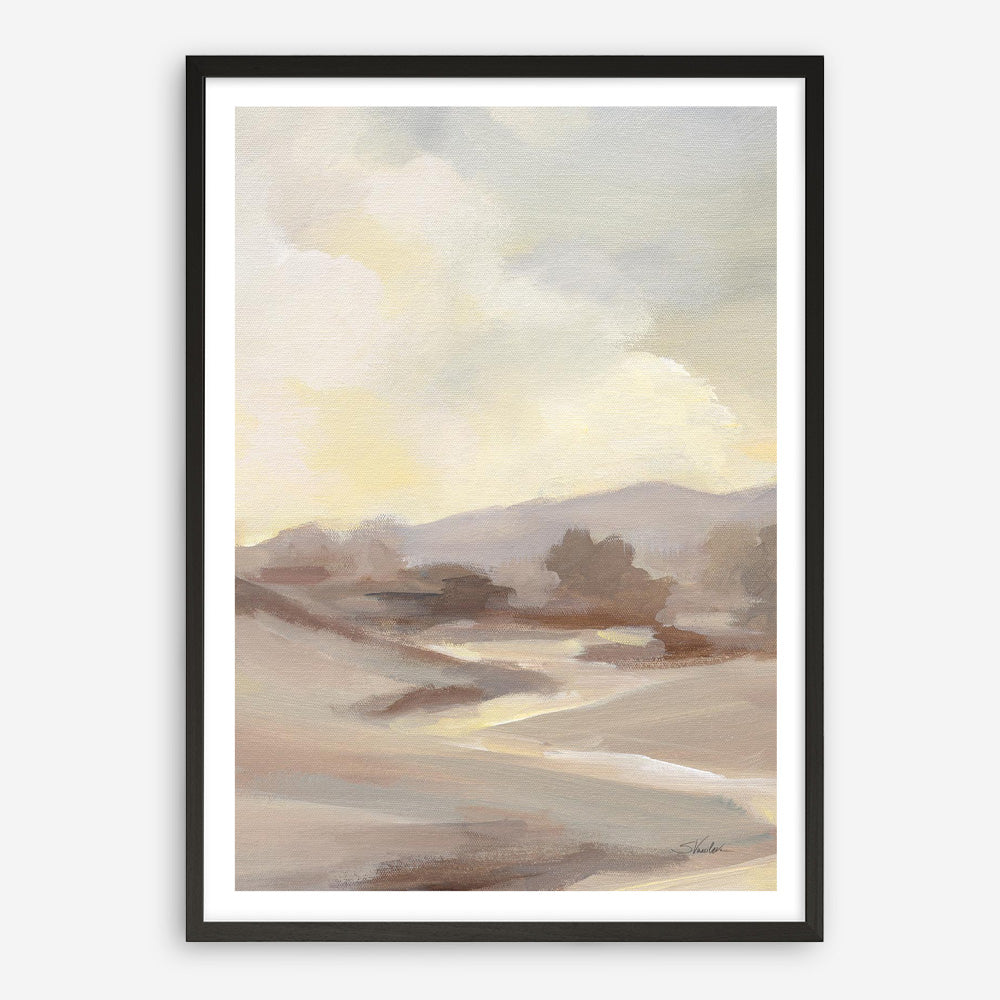 Monochromatic Farm View III Art Print