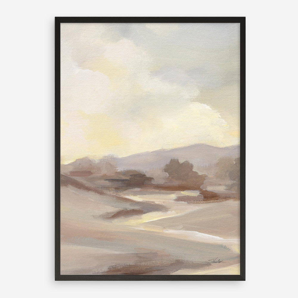 Monochromatic Farm View III Art Print