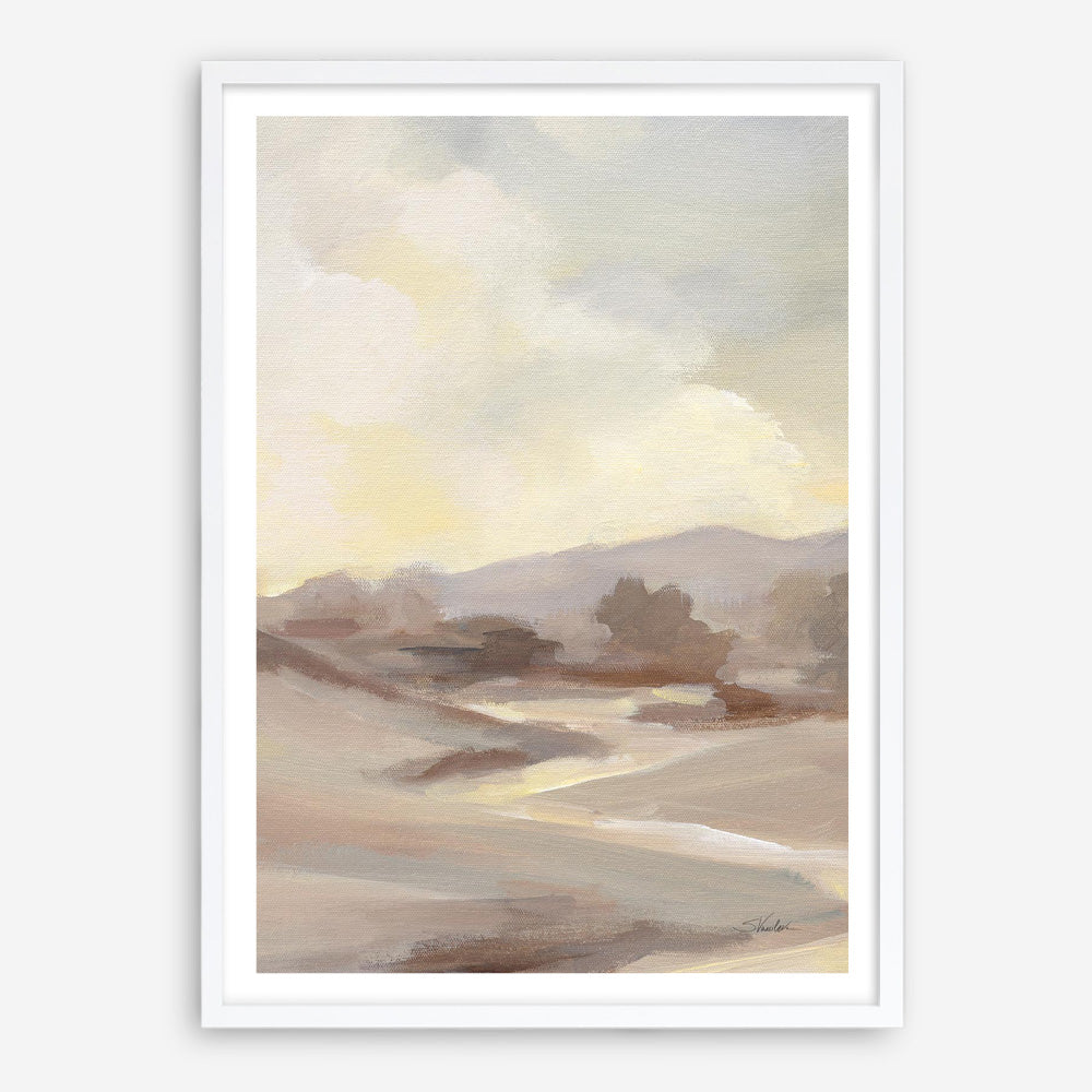 Monochromatic Farm View III Art Print