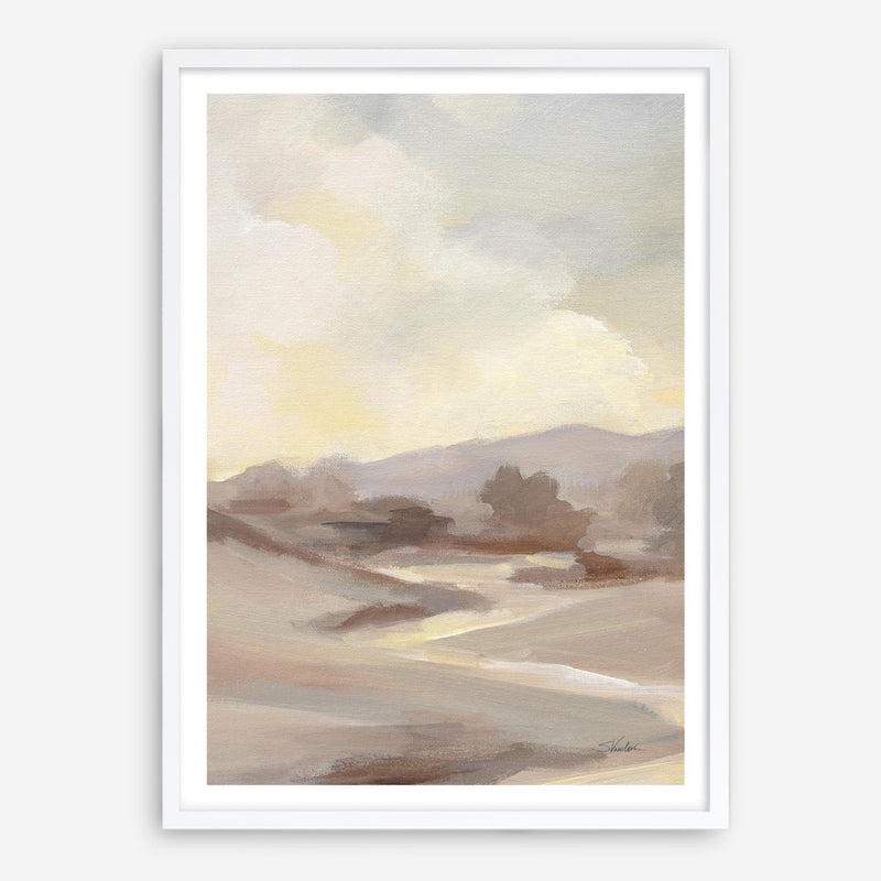 Monochromatic Farm View III Art Print