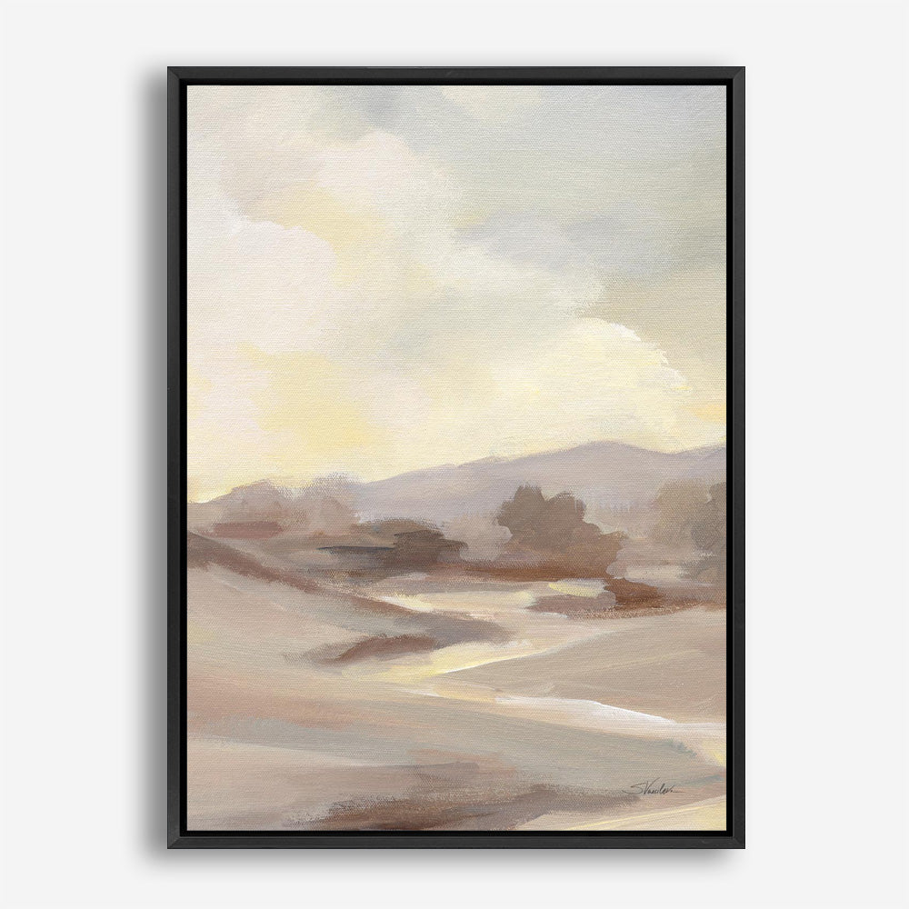 Monochromatic Farm View III Canvas Print