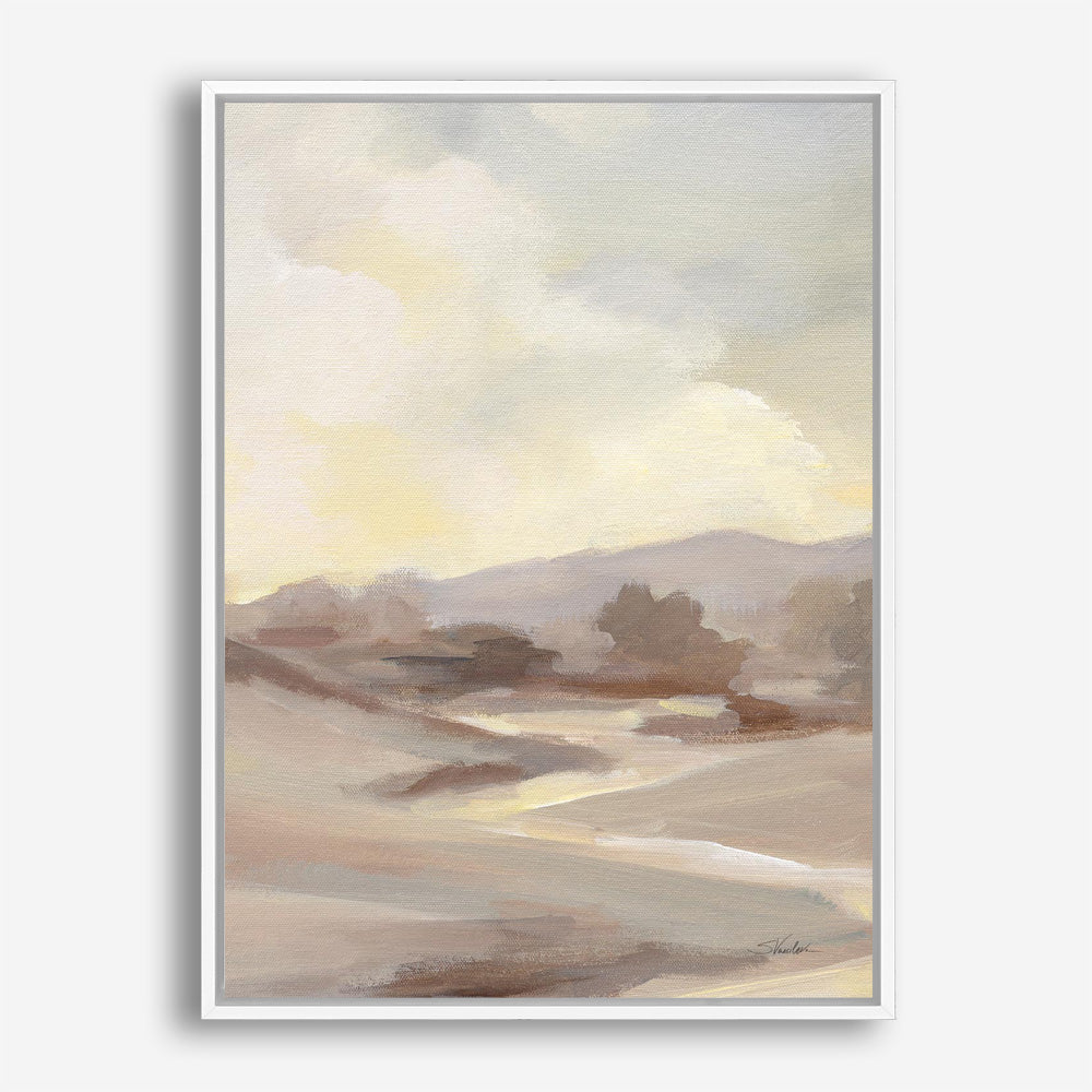 Monochromatic Farm View III Canvas Print