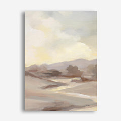 Monochromatic Farm View III Canvas Wall Art Print