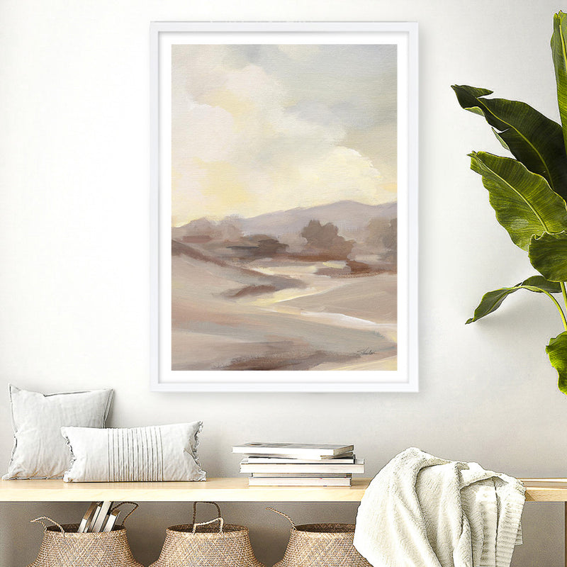 Monochromatic Farm View III Art Print