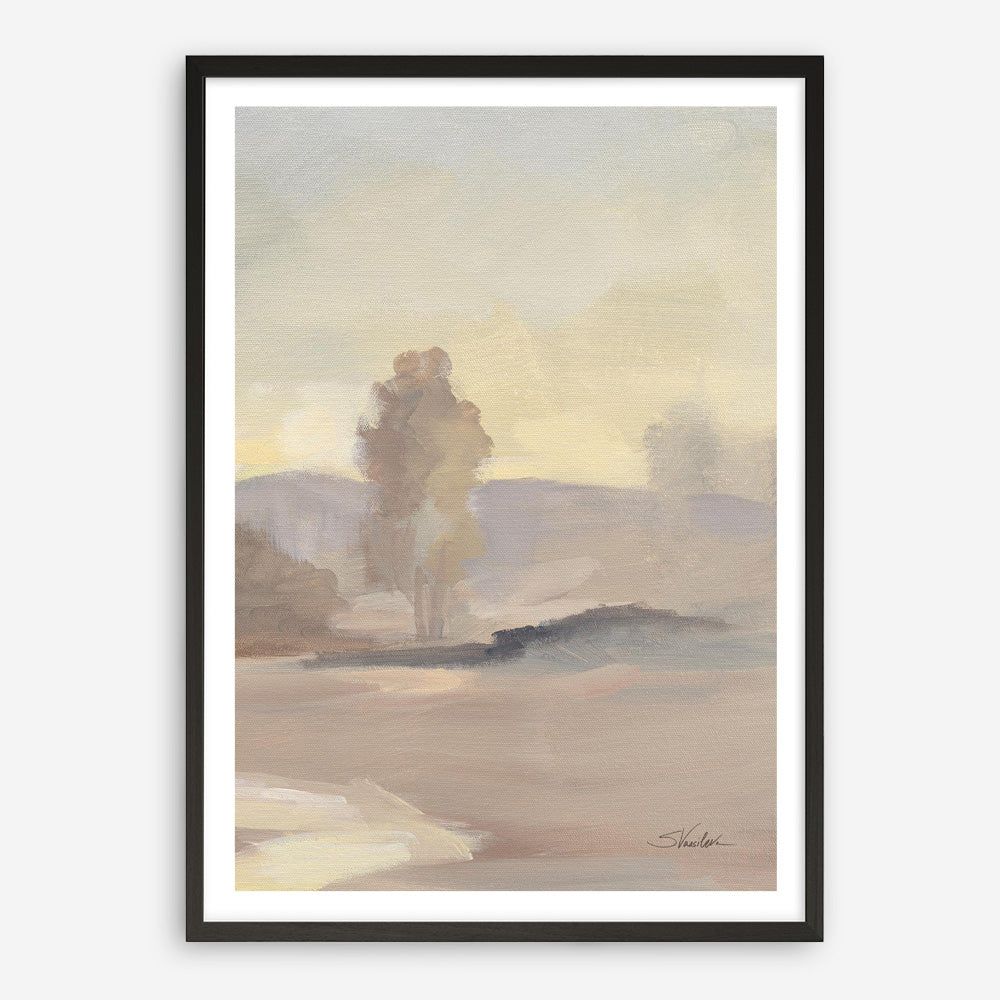 Monochromatic Farm View IV Art Print