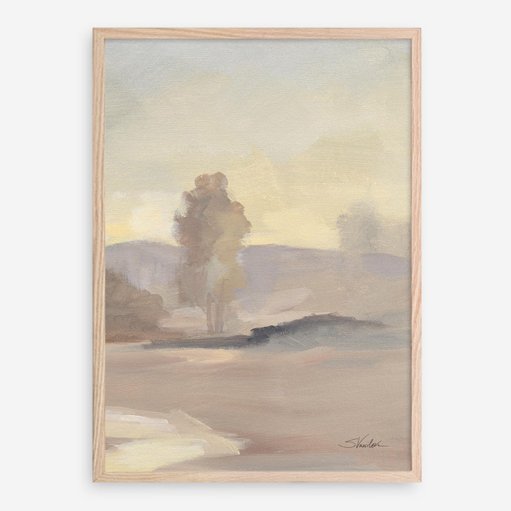 Monochromatic Farm View IV Art Print