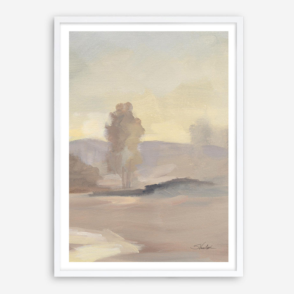 Monochromatic Farm View IV Art Print