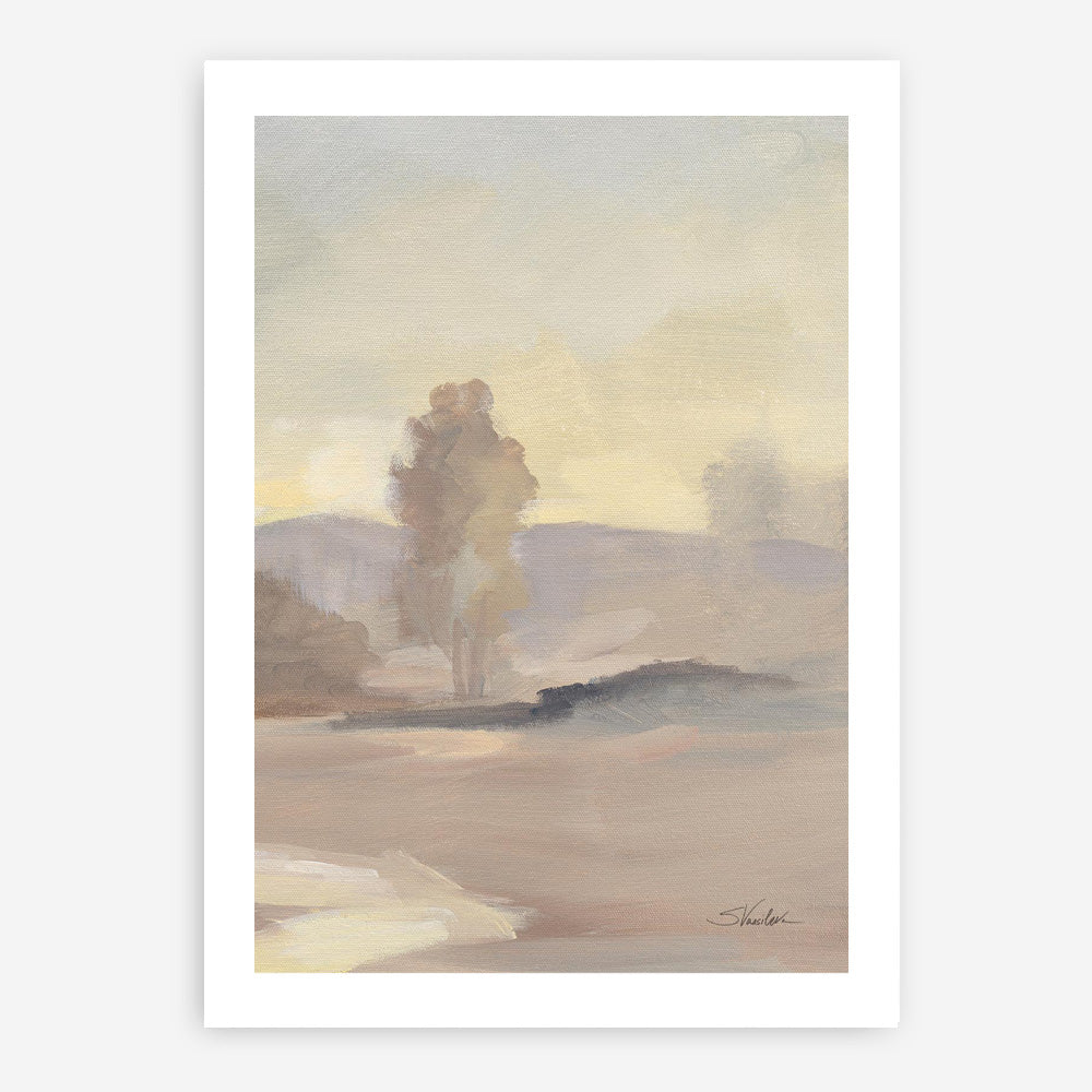 Monochromatic Farm View IV Art Print