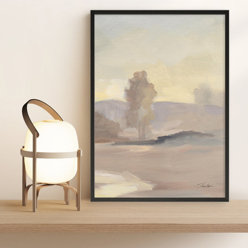 Monochromatic Farm View IV Art Print