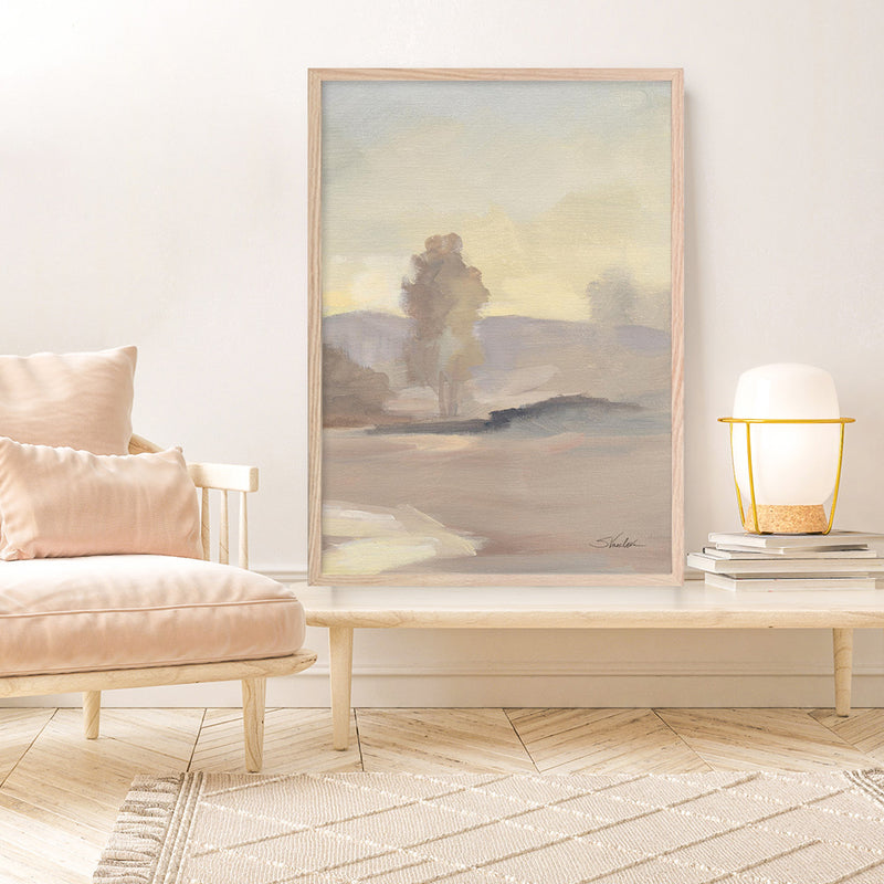 Monochromatic Farm View IV Art Print