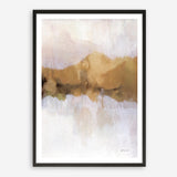 Golden Abstract Art Print