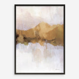 Golden Abstract Art Print