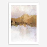 Golden Abstract Art Print