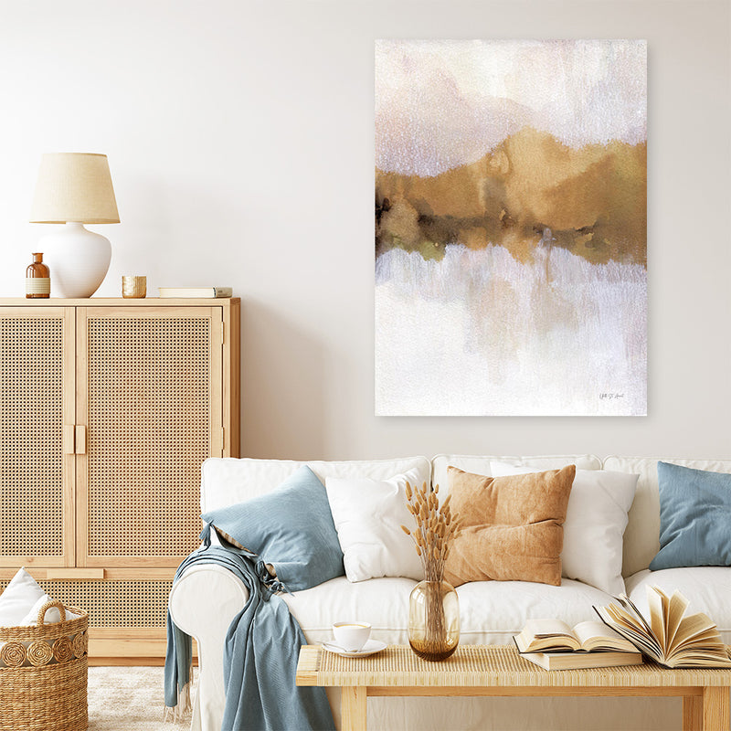 Golden Abstract Canvas Print