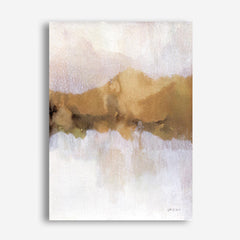 Golden Abstract Canvas Wall Art Print