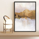 Golden Abstract Art Print