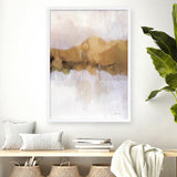 Golden Abstract Art Print