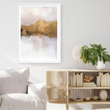 Golden Abstract Art Print