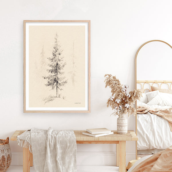 Elegant Pine I Art Print
