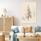 Elegant Pine II Canvas Print