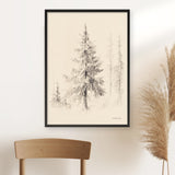 Elegant Pine II Art Print