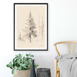 Elegant Pine II Art Print