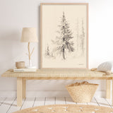 Elegant Pine II Art Print