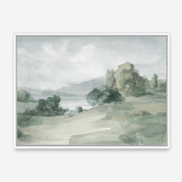 Gentle World II Sage Canvas Wall Art Print
