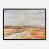 White Desert Road Art Print
