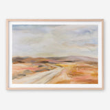 White Desert Road Art Print