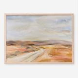 White Desert Road Art Print