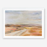 White Desert Road Art Print