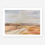 White Desert Road Art Print