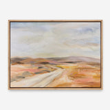 White Desert Road Canvas Print