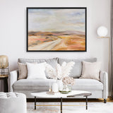 White Desert Road Canvas Print