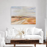 White Desert Road Canvas Print