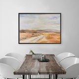 White Desert Road Art Print