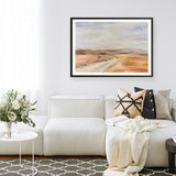 White Desert Road Art Print