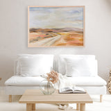 White Desert Road Art Print