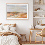 White Desert Road Art Print