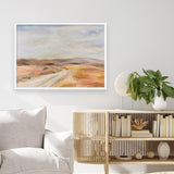 White Desert Road Art Print