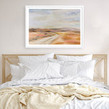 White Desert Road Art Print