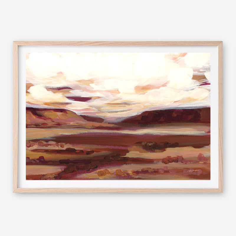 Mauve Mesa II Art Print
