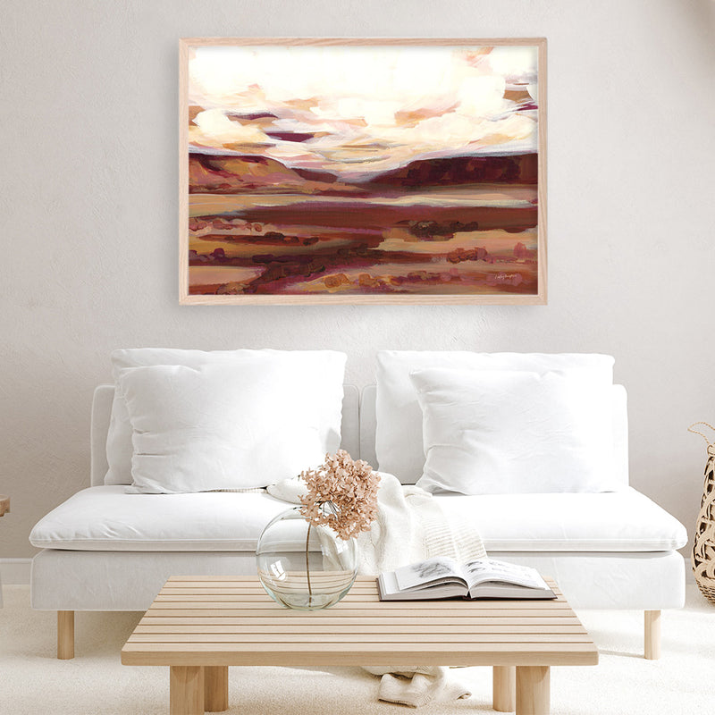 Mauve Mesa II Art Print