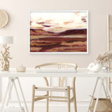 Mauve Mesa II Art Print